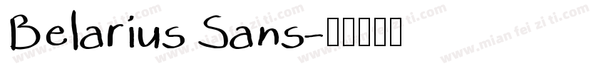 Belarius Sans字体转换